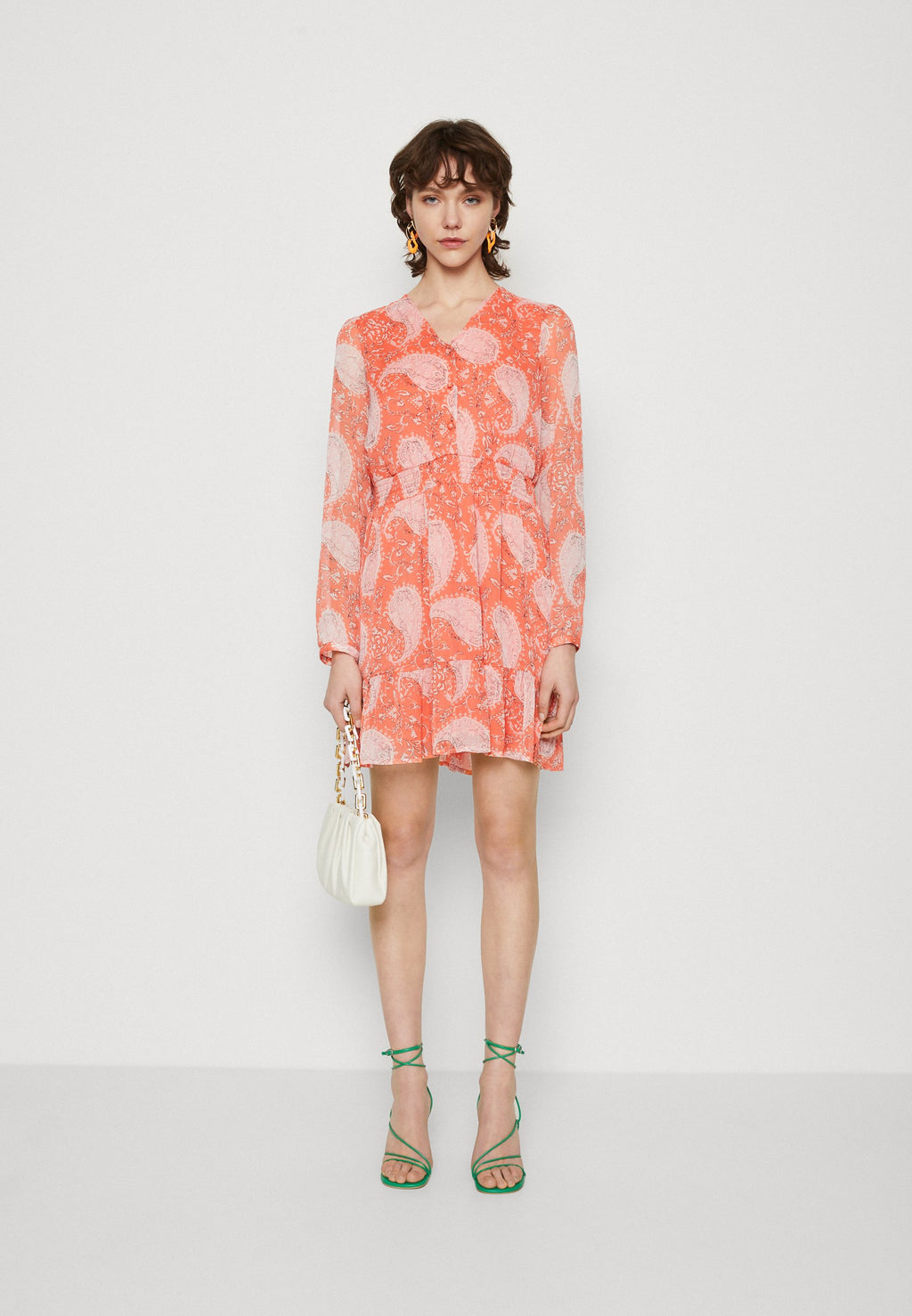 ONLY ONLAVEY V NECK DRESS