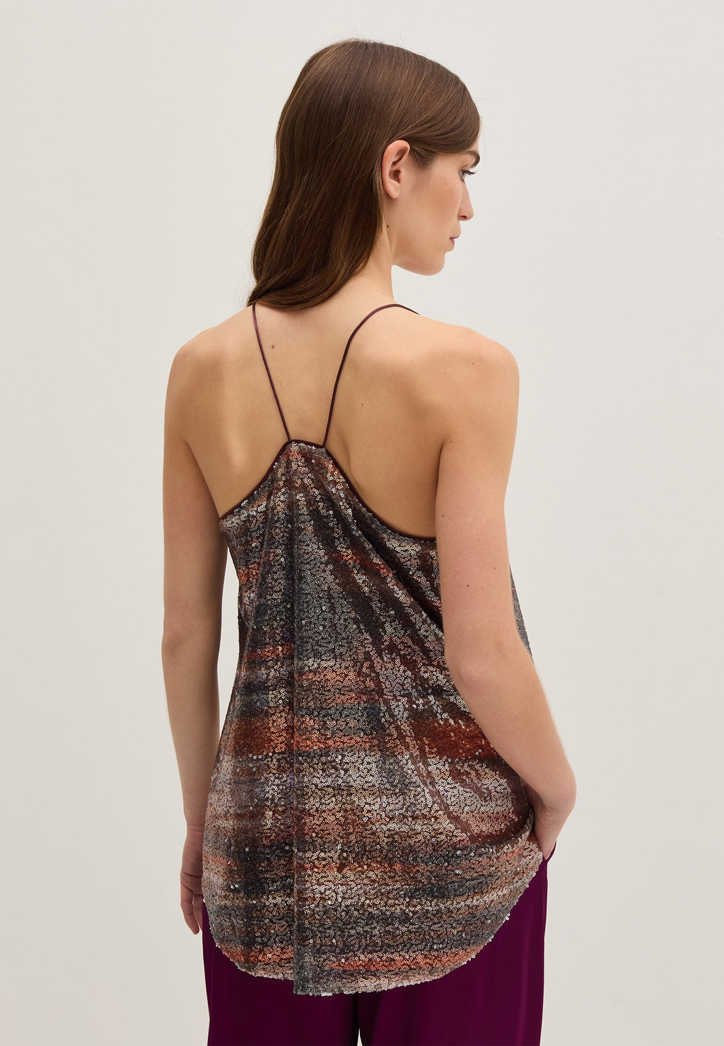 Stefanel  SEQUINS WITH PRINTED DESIGN