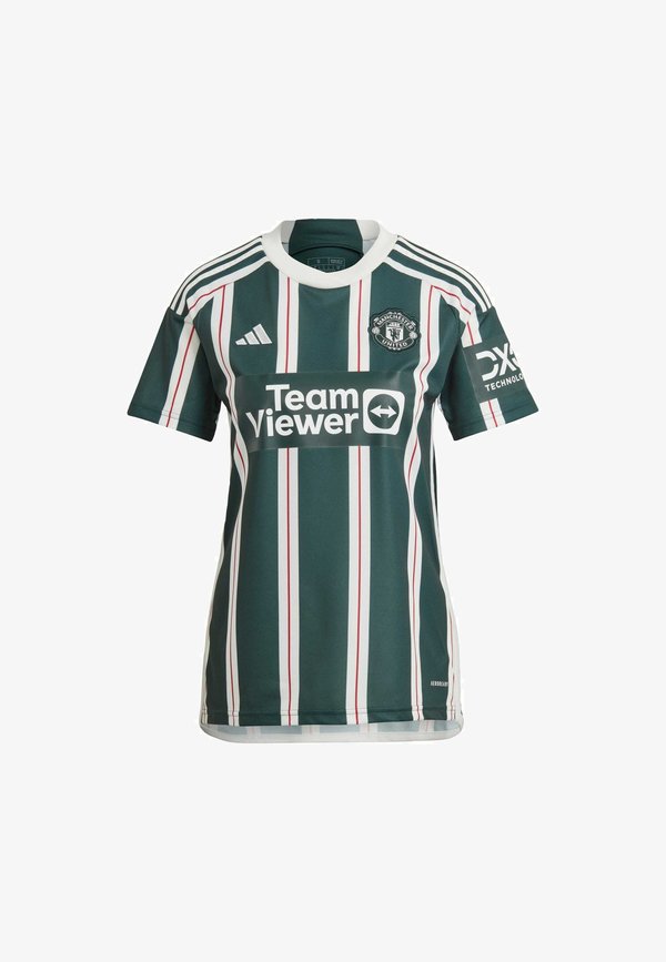 adidas Performance MANCHESTER UNITED 23/24 AWAY - Football jersey - green night   core white   active maroon