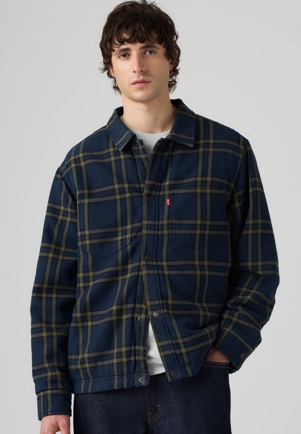 Levi's® CROWLEY OVERSHIRT - Summer jacket - colt plaid navy blazer