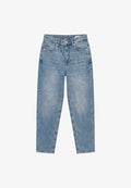 Vero Moda MOM FIT JEANS VMTESSA-STRETCH HIGH RISE MOM FIT JEANS - Slim fit jeans - light blue denim