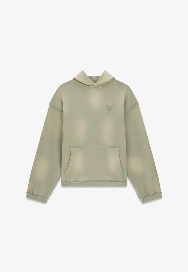 Guess AUSGEWASCHENER PRINT - Hoodie - mehrfarbig grün
