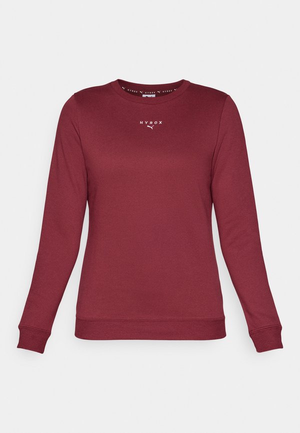 Puma HYROX HEAVYWEIGHT CREW - Sweatshirt - ruby shimmer