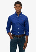 Superdry & Co CLASSIC OXFORD LONG SLEEVE - Shirt - marine navy