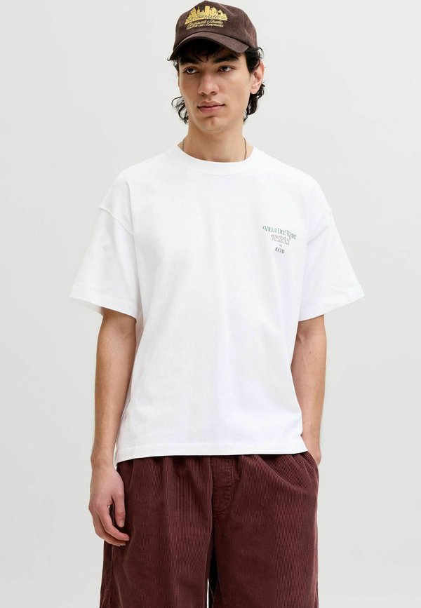 Jack & Jones JORCOTEDAZUR - Print T-shirt - bright white