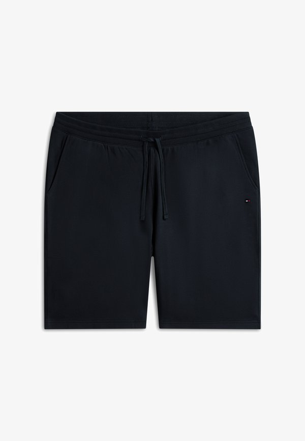 Tommy Hilfiger PLUS FLAG EMBROIDERY TERRY SWEAT SHORTS - Tracksuit bottoms - desert sky