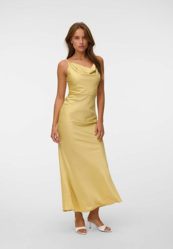 Vero Moda DRESS VMASTA LONG DRESS - Occasion wear - pale banana
