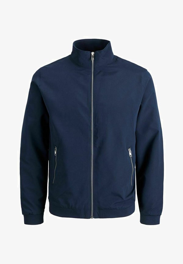 Jack & Jones JJERUSH HARRINGTON - Bomber Jacket - navy blazer