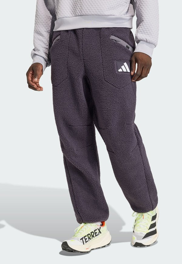 adidas Performance GERMANY HIGH PILE - Tracksuit bottoms - aurora black