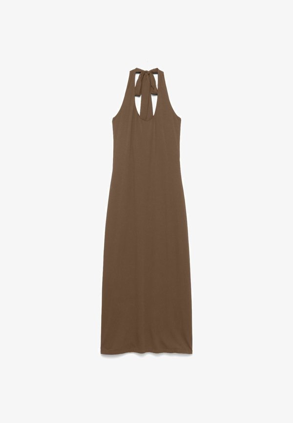 Vero Moda DRESS VMKLARA MIDI DRESS - Shift dress - cocoa brown