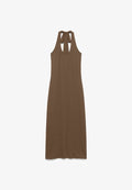 Vero Moda DRESS VMKLARA MIDI DRESS - Shift dress - cocoa brown