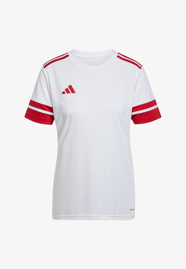 adidas Performance SQUADRA25 SHORT SLEEVE - Sports T-shirt - weissrot