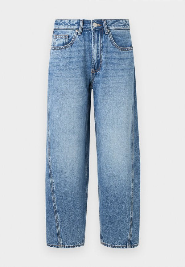 Vero Moda Petite VMZOE BARREL - Baggy Jeans - medium blue denim