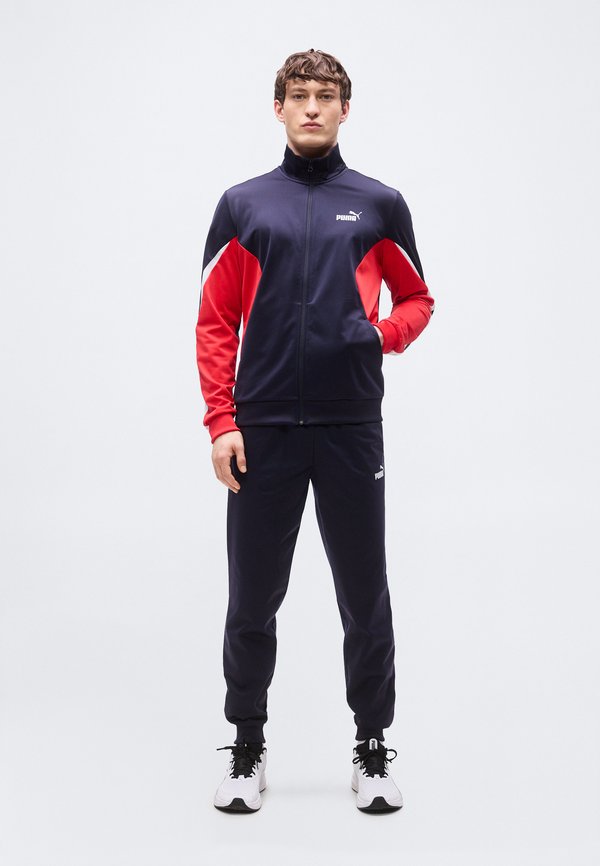 Puma ESS BLOCK POLY SUIT SET - Tracksuit - new navy