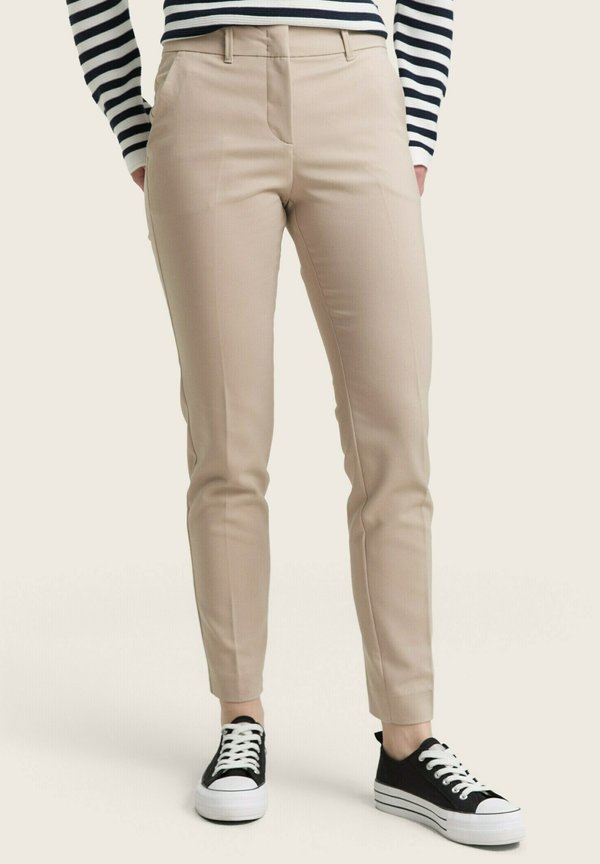 TOM TAILOR TTMIA SLIM - Chinos - soft taupe grey