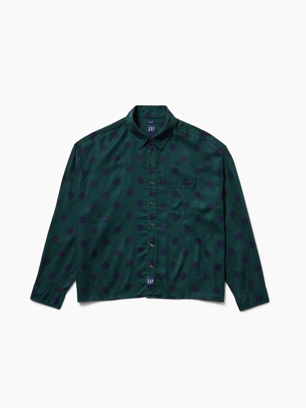 GAP GAP AWAKE NY TWILL DOTTED BIG SHIRT