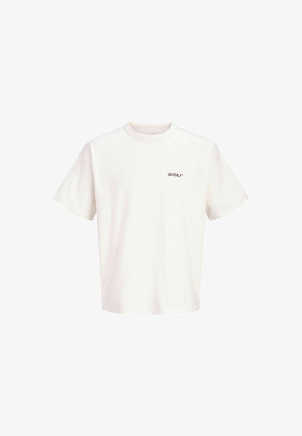 Jack & Jones T-SHIRT BACKPRINTET T-SHIRT - Print T-shirt - antique white