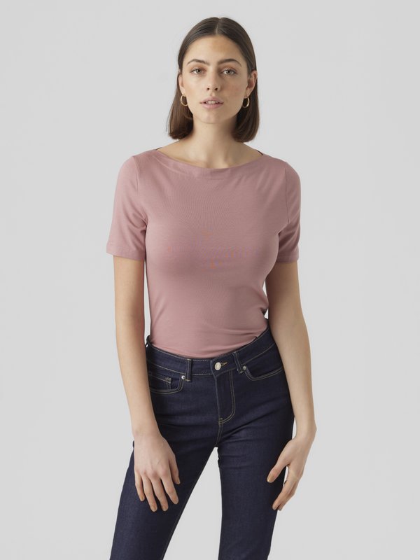 Vero Moda VMPANDA - Basic T-shirt - nostalgia rose