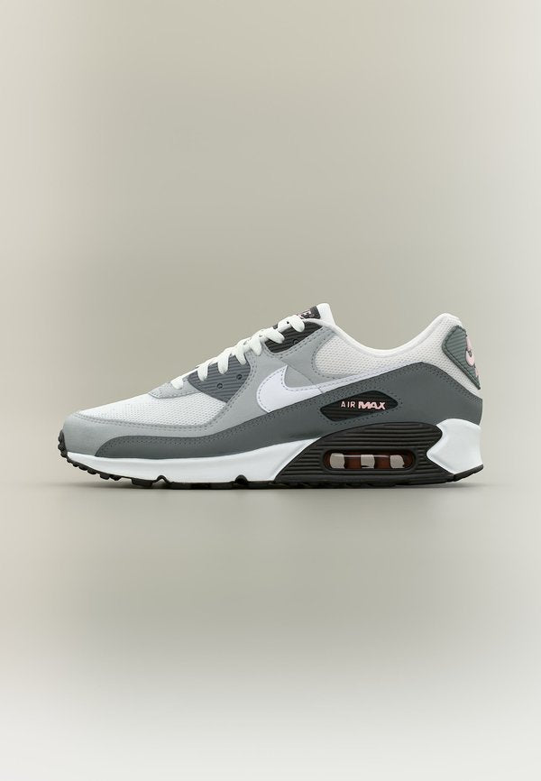 Nike Sportswear AIR MAX 90 UNISEX - Trainers - white/black/pink foam/anthracite/smoke grey