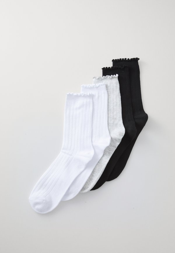 Vero Moda VMENA 5 PACK - Socks - black/grey melange/white