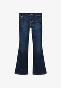Vero Moda Flared fit VMHELENA Low rise - Flared Jeans - dark blue denim