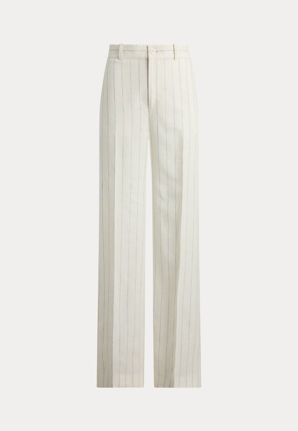 Lauren Ralph Lauren STRIPED LINEN WIDE-LEG PANT