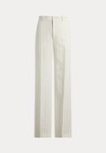Lauren Ralph Lauren STRIPED LINEN WIDE-LEG PANT