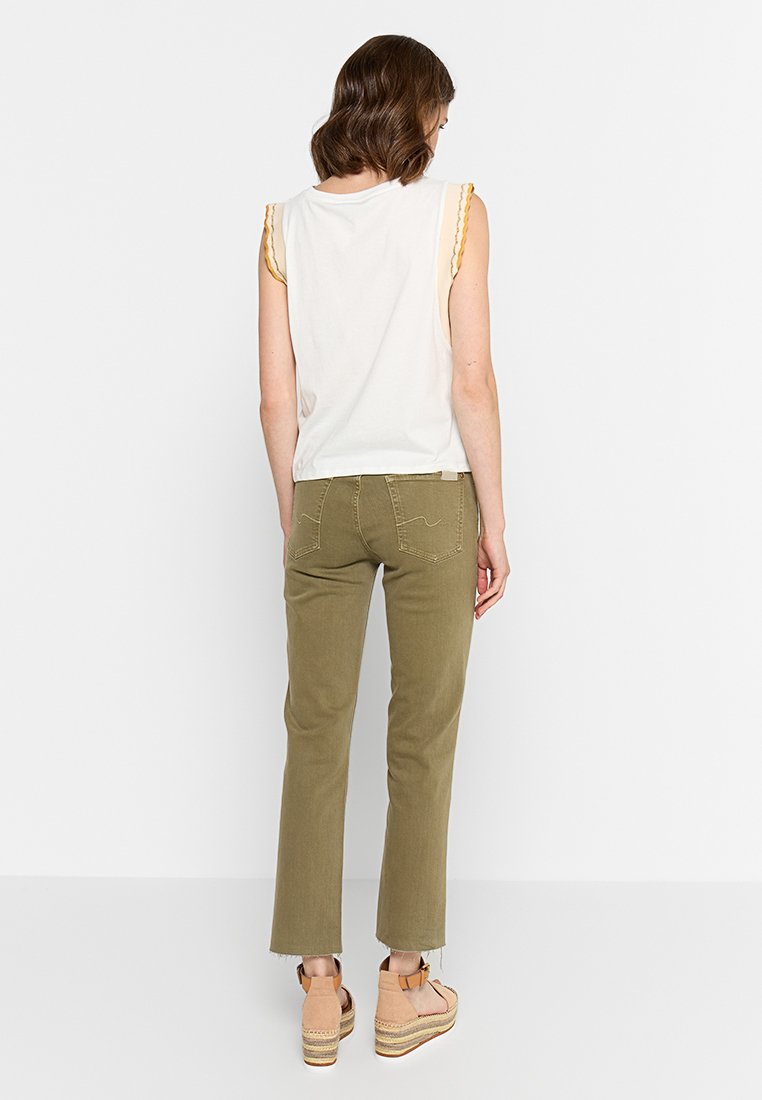 7 for all mankind THE STRAIGHT CROP COLORED STRETCH SAGE