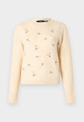 Vero Moda VMFIORELLA O NECK - Jumper - birch/pink