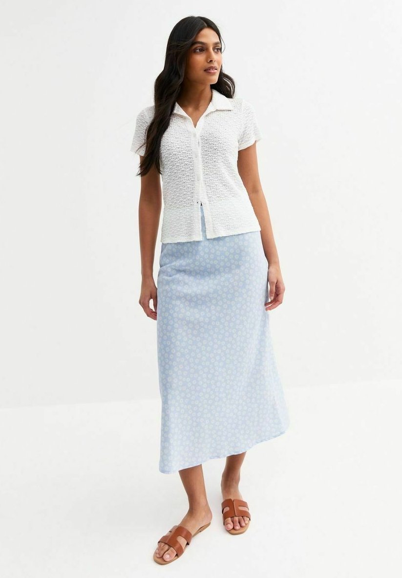 New Look DAISY PRINT BIAS CUT MIDI