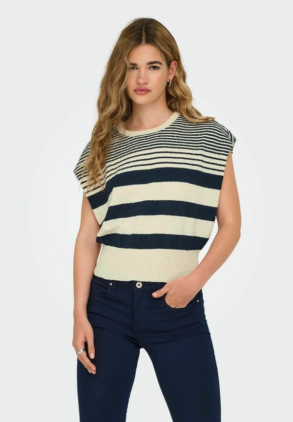 ONLY Knitted ONLMIA Knitted - Basic T-shirt - egret