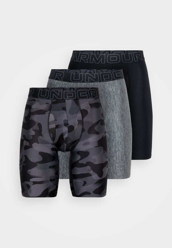 Under Armour UNDERWEAR BOXERS PERFORMANCE 3 PACK - Boxer briefs - black/castlerock heather