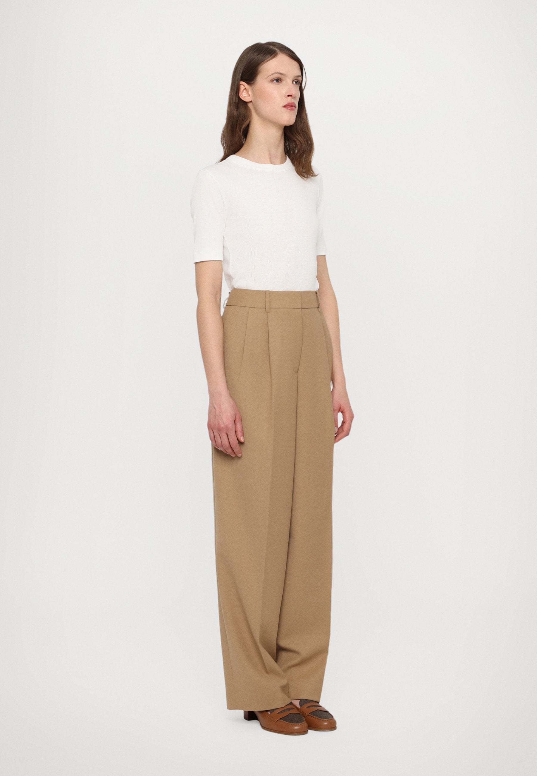 MICHAEL Michael Kors PLEATED WIDE LEG PANT