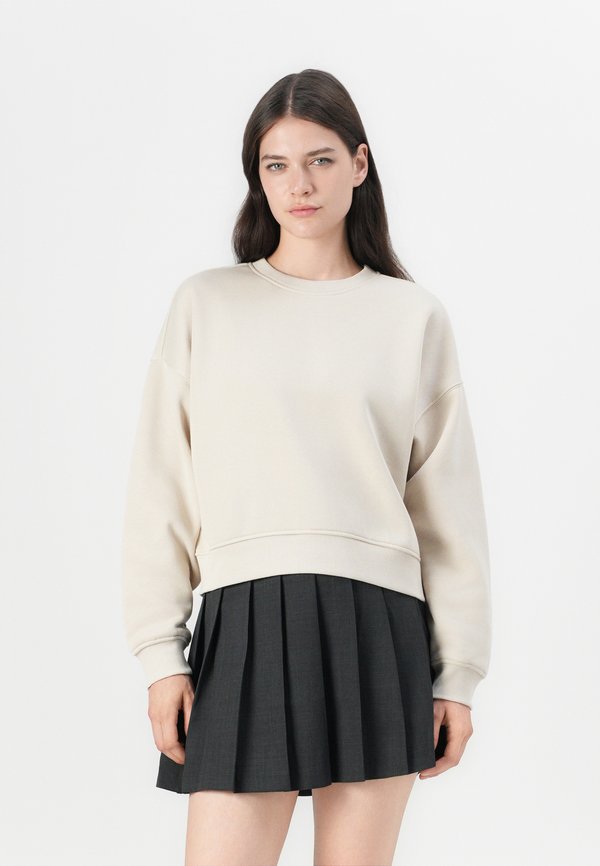 ONLY ONLBEST L/S CREW NECK SWT NOOS - Sweatshirt - pumice stone
