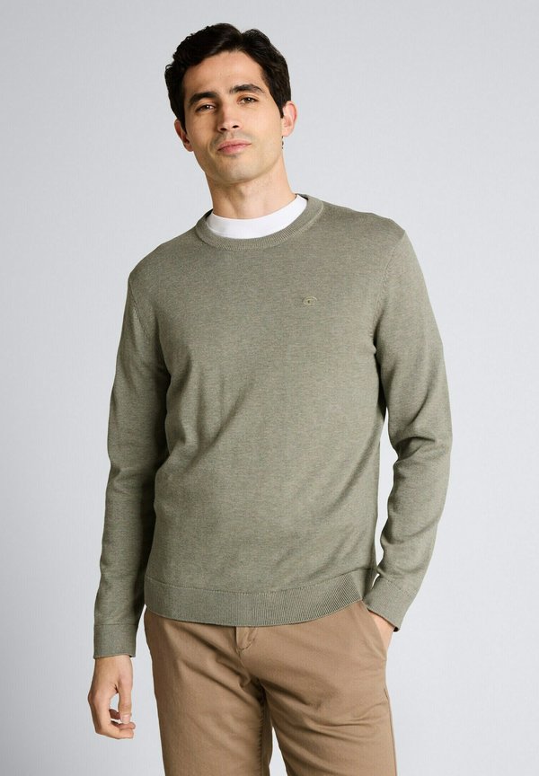 TOM TAILOR TOM TAILOR - Jumper - greyish shadow olive melange