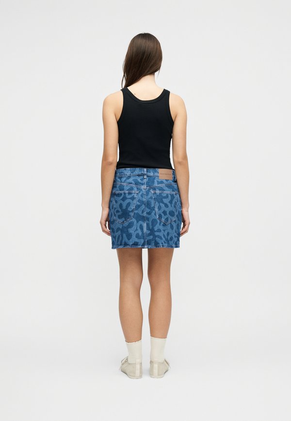 Marimekko MARIDENIM RUUDUT KUKKA SKIRT