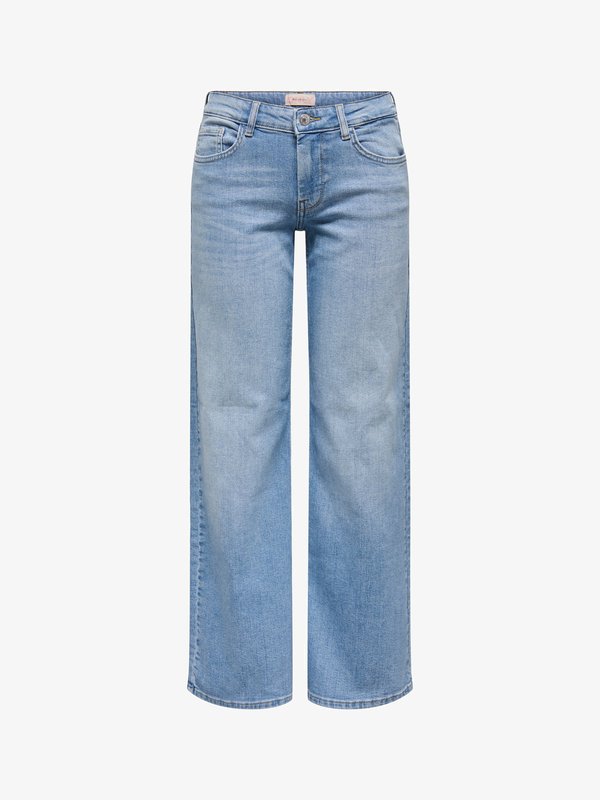 ONLY Wide-fit ONLJULLES Low waist Wide Leg Fit - Straight leg jeans - light blue denim