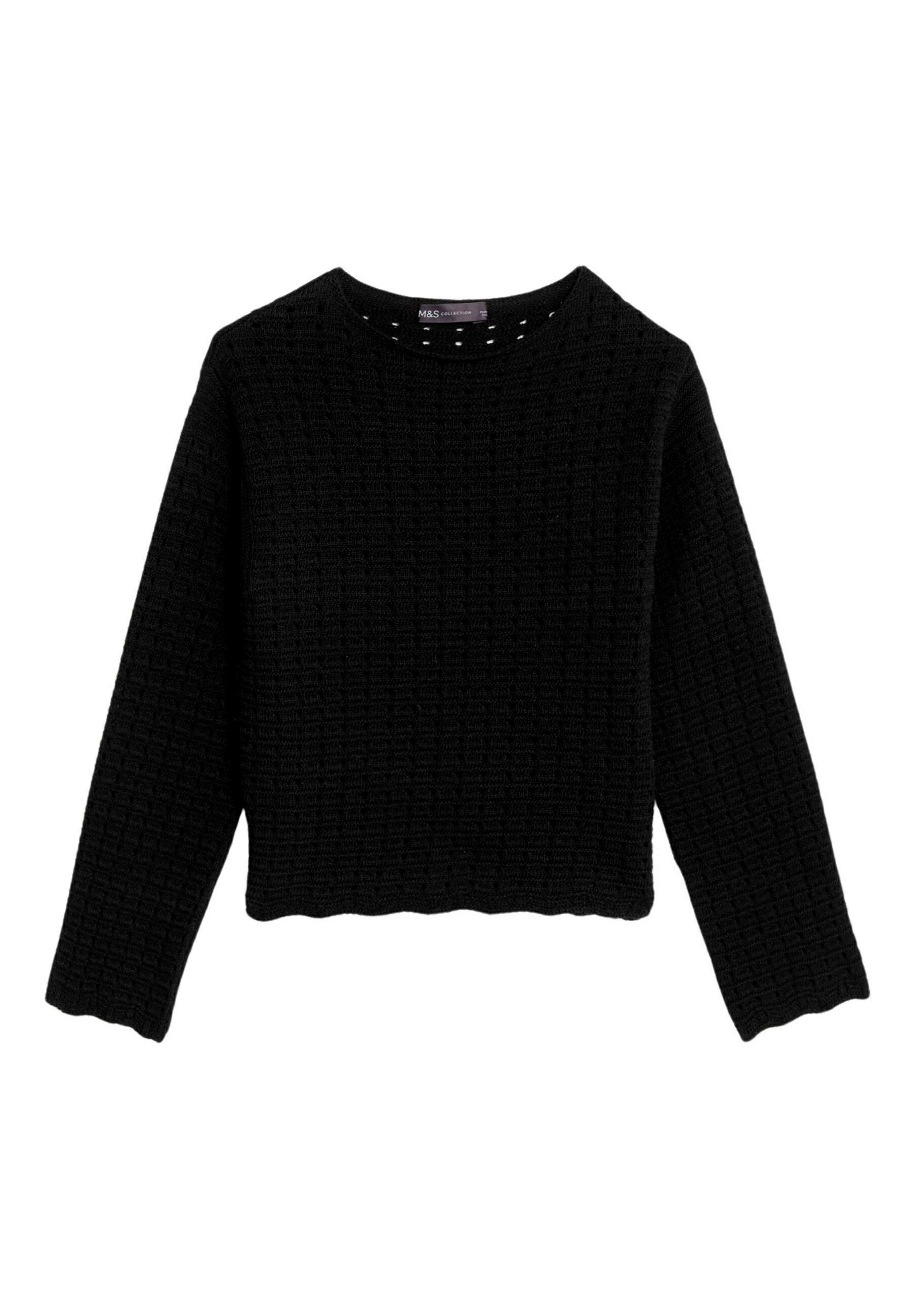 Marks & Spencer TEXTURED CREW NECK KNITTED
