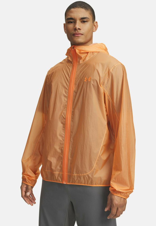 Under Armour EXPLOR TRAIL RUN - Waterproof jacket - orange bloc