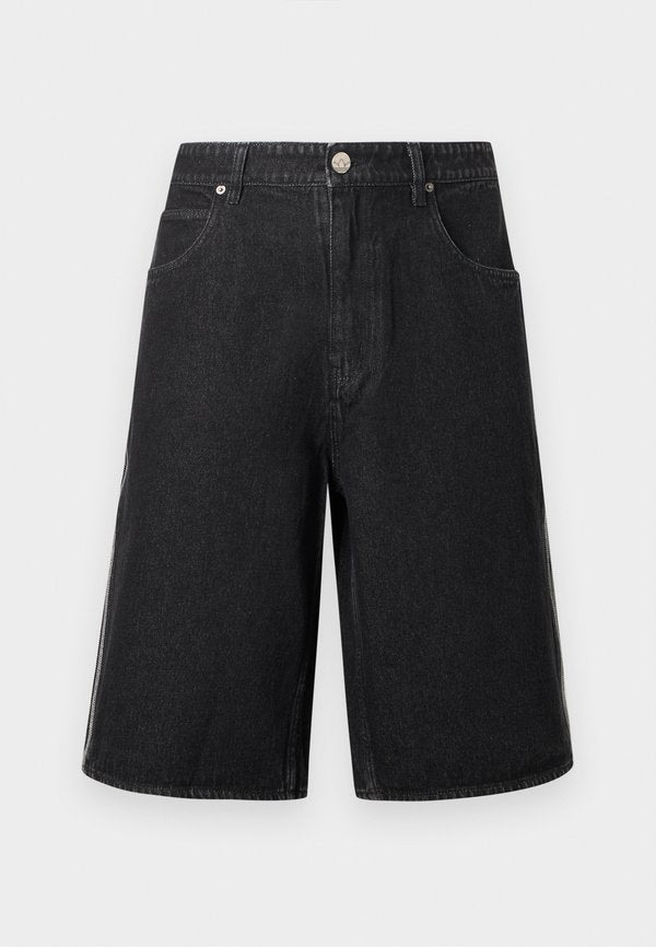 adidas Originals FIREBIRD - Denim shorts - true black denim