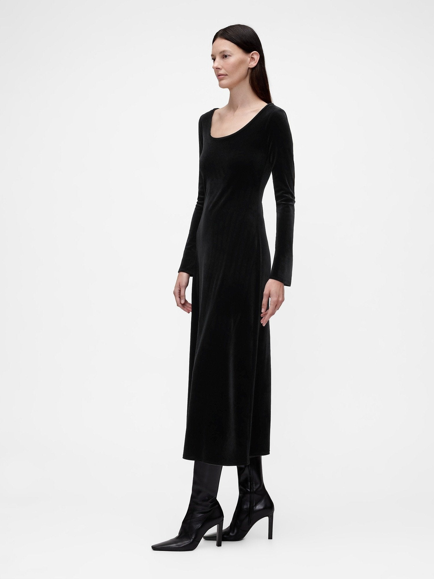 GAP GAPSTUDIO VELVET MIDI DRESS