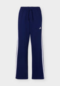 adidas Sportswear ESSENTIALS 3 STRIPES OPEN HEM PANTS - Tracksuit bottoms - dark blue/white