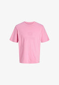 Jack & Jones JORFREDERIKSBERG MONOGRAM TEE - Print T-shirt - prism pink