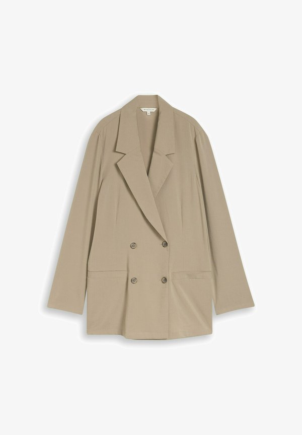 TOM TAILOR TOM TAILOR BLAZER LOOSE FIT BLAZER MIT TASCHEN - Short coat - silver olive