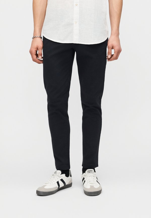 Jack & Jones JPSTMARCO ADAM BELTED - Chinos - dark navy