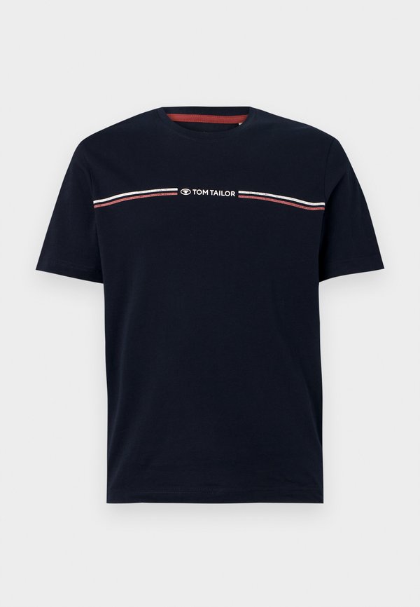 TOM TAILOR Print T-shirt - dunkelblau