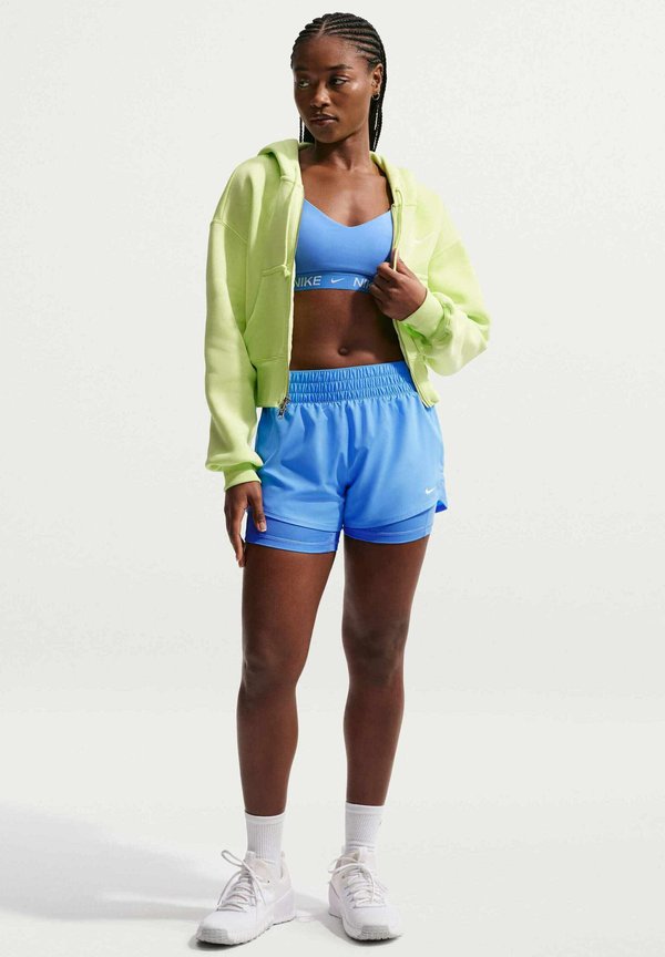 Nike Performance NIKE PERFORMANCE WOMEN'S DRI-FIT MID-RISE 8CM (APPROX.) 2-IN-1 SHORTS ONE - 2-in-1 shorts - university blue white