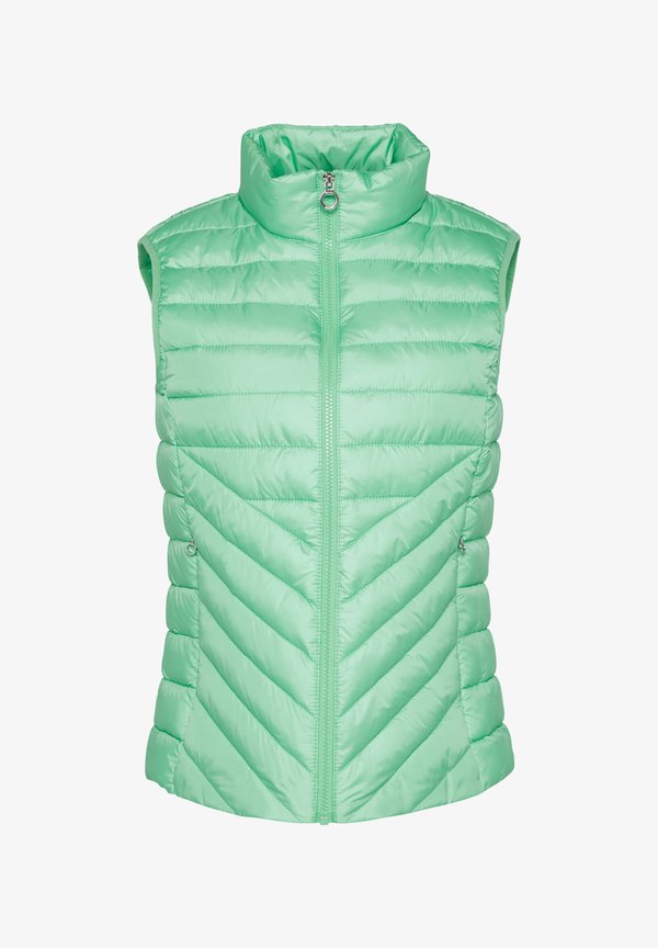 s.Oliver LEICHTE STEPP MIT STEHKRAGEN - Waistcoat - limettengrün