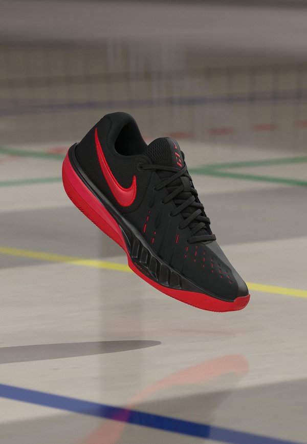 Nike Performance AIR ZOOM G.T. CUT ACADEMY 2 UNISEX - Basketball shoes - black/university red