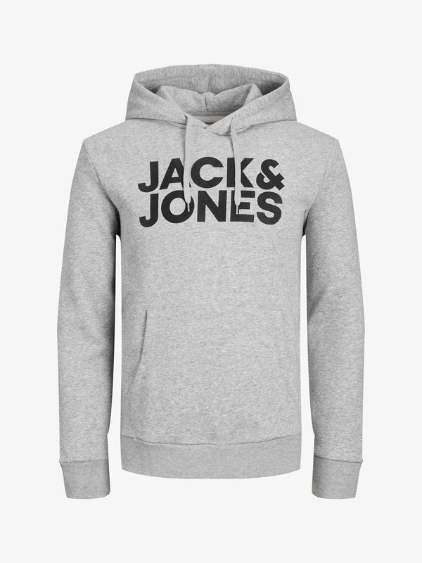 Jack & Jones JJECORP LOGO SWEAT HOOD NOOS - Hoodie - light grey